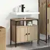 Image de Cabinet De Salle De Bain Avec Stockage Beige 60 X 30 X 60 Cm Vidaxl