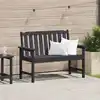 Image de Banc De Jardin Noir 120 X 59 X 88 Cm Hdpe Vidaxl