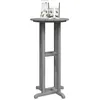 Image de vidaXL Table de bar Gris clair 55 x 55 x 107 cm Polyéthylène 42006609