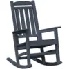 Image de Vidaxl chaise à bascule bleu marine 70x92x108 cm hdpe