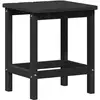 Image de Vidaxl table d'appoint noir 38 x 38 x 46 cm polyéthylène