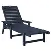 Image de Vidaxl transat bleu marine 195,5 x 53 x 98,5 cm hdpe