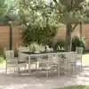 Image de Ensemble De Salle À Manger Pour Jardin 7 Pcs Gris Clair Vidaxl