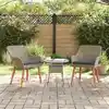 Image de Chaise De Jardin 2 Pcs Noir 62,5 X 55 X 82 Cm Polyrotin Vidaxl