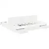 Image de Vidaxl cadre de lit avec rangement avec tête de lit blanc 200 x 200 cm