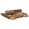 Image de Vidaxl cadre de lit avec rangement bois ancien 180 x 200 cm