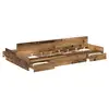 Image de Vidaxl cadre de lit avec rangement bois ancien 120 x 200 cm