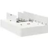 Image de Vidaxl cadre de lit avec rangement avec stockage blanc 120 x 200 cm