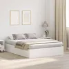 Image de vidaXL Cadre de lit avec rangement avec stockage Blanc 160 x 200 cm 3335389