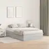 Image de Cadre De Lit Avec Rangement Avec Porte Gris Sonoma 120 X 190 Cm Vidaxl