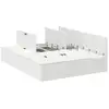 Image de Vidaxl cadre de lit avec rangement avec stockage blanc 140 x 190 cm