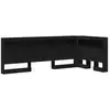 Image de Vidaxl tête de lit de rangement chêne noir 90 cm bois d'ingénierie