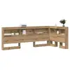 Image de Vidaxl tête de lit de rangement avec étagère chêne artisanal 100 cm