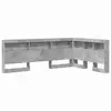 Image de Vidaxl tête de lit de rangement gris béton 120 cm bois d'ingénierie