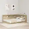 Image de Tête De Lit De Rangement Chêne Sonoma Bois D'ingénierie Vidaxl
