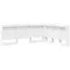 Image de Vidaxl tête de lit de rangement blanc 160 cm bois d'ingénierie