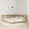 Image de vidaXL Tête de lit de rangement Chêne Sonoma 180 cm Bois dingénierie 3335511