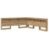 Image de Tête de lit avec rangement - vidaXL - Design moderne - Bois dingénierie - Chêne artisanal - Station de charge intégrée