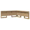 Image de Vidaxl tête de lit de rangement avec étagère chêne artisanal 180 cm