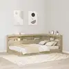 Image de Tête De Lit De Rangement Chêne Sonoma 207,5 X 137,5 X 76,5 Cm Vidaxl