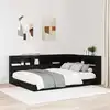 Image de Tête De Lit De Rangement Chêne Noir 135 Cm Bois D'ingénierie Vidaxl