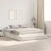 Image de Cadre De Lit Avec Rangement Blanc 200 Cm Bois D'ingénierie Vidaxl