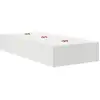 Image de Vidaxl cadre de lit avec rangement blanc 90 cm bois d'ingénierie