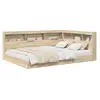 Image de Vidaxl lit bibliothèque chêne sonoma 160 x 200 cm bois d'ingénierie
