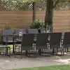 Image de Ensemble De Salle À Manger Pour Jardin 13 Pcs Noir Acier Vidaxl