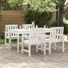 Image de vidaXL Chaise de jardin 4 pcs Blanc 655 x 59 x 88 cm Polyéthylène 3335795