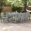 Image de Chaise De Jardin 6 Pcs Gris Clair 65,5 X 59 X 88 Cm Vidaxl