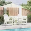 Image de Chaises Berçantes Adirondack 2 Pc Blanc Hdpe Vidaxl