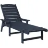 Image de Vidaxl chaises longues 2 pcs bleu marine 162x53x98,5 cm hdpe