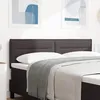 Image de vidaXL Tête de lit Marron foncé tissu 42007016