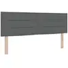 Image de Vidaxl tête de lit gris foncé 160 cm tissu