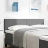 Image de Tête De Lit Gris Clair 144 Cm Tissu En Velours Côtelé Vidaxl