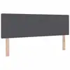 Image de Vidaxl tête de lit gris foncé 144 cm tissu en velours côtelé