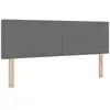 Image de Vidaxl tête de lit gris clair 160 cm tissu en velours côtelé