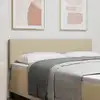 Image de Tête De Lit Gris Vert Clair 160 Cm Tissu En Velours Côtelé Vidaxl
