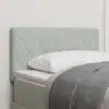 Image de Tête De Lit Gris Clair 80 Cm Velours Vidaxl
