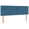 Image de vidaXL Tête de lit Bleu foncé 144 cm Velours 42007091