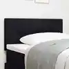 Image de Tête De Lit Réglable En Hauteur Noir 80 Cm Tissu Vidaxl