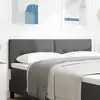 Image de Tête De Lit Réglable En Hauteur Gris Foncé 160 Cm Tissu Vidaxl