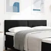 Image de vidaXL Tête de lit réglable en hauteur Noir 160 cm tissu 42007165