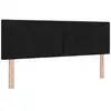 Image de Vidaxl tête de lit réglable en hauteur noir 160 cm tissu