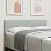 Image de Tête De Lit Gris Clair 160 Cm Velours Vidaxl