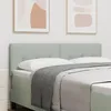Image de vidaXL Tête de lit Gris clair 160 cm Velours 42007170