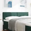 Image de vidaXL Tête de lit Vert foncé 160 cm Velours 42007173