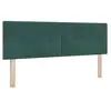 Image de Vidaxl tête de lit vert foncé 160 cm velours