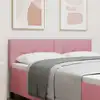 Image de Tête De Lit Rose 160 Cm Velours Vidaxl